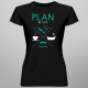 Plan na dziś - pielęgniarka - damska koszulka z nadrukiem
