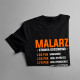 Malarz - stawka godzinowa - męska koszulka z nadrukiem