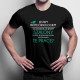 Biotechnolog - oczywiście, że jestem szalony - męska koszulka z nadrukiem