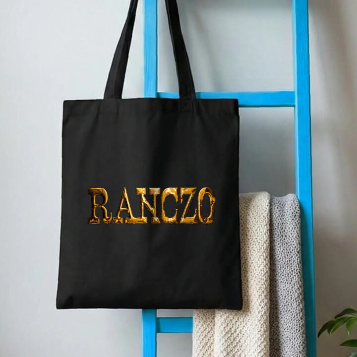 Złote logo Ranczo - torba bawełniana na prezent dla fanów serialu
