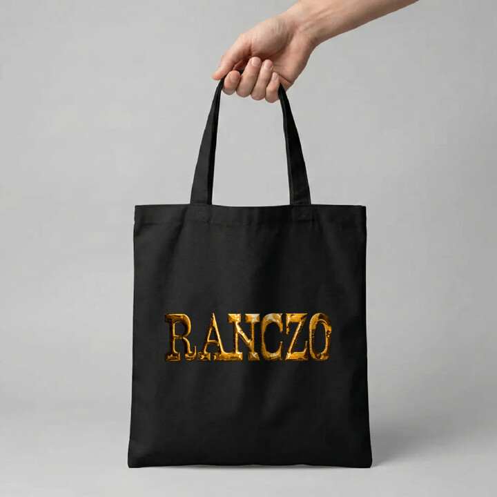 Złote logo Ranczo - torba bawełniana na prezent dla fanów serialu