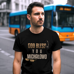 God bless you Michałowo - męska koszulka na prezent dla fanów serialu Ranczo