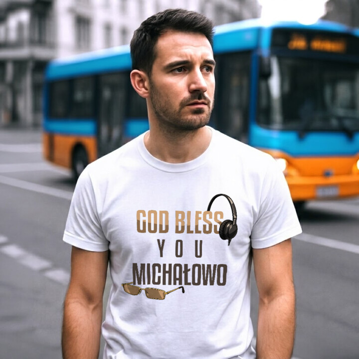 God bless you Michałowo - męska koszulka na prezent dla fanów serialu Ranczo