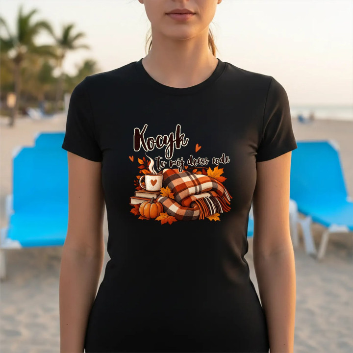 Kocyk to mój dress code - damska koszulka na prezent