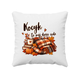 Kocyk to mój dress code - poduszka na prezent
