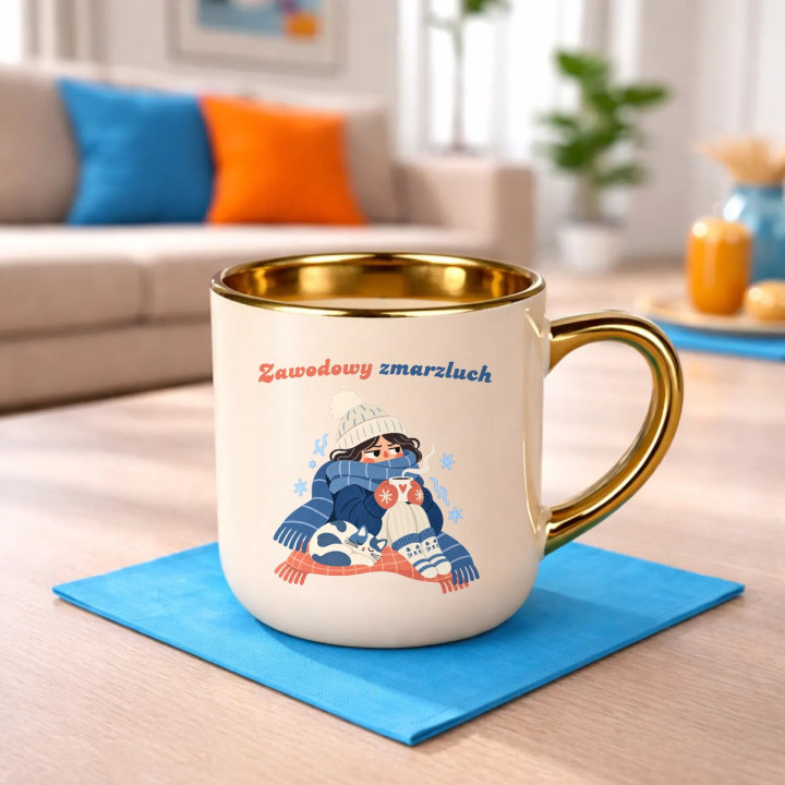 Zawodowy zmarzluch - elegancki kubek na prezent