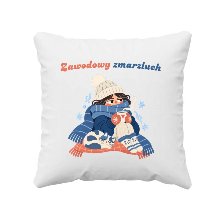 Zawodowy zmarzluch - poduszka na prezent