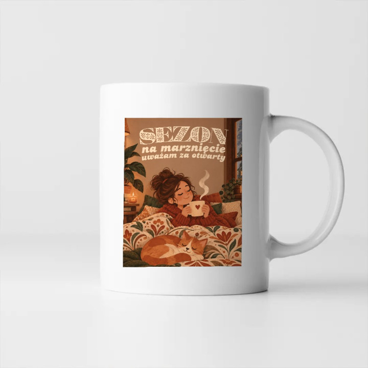 Sezon na marznięcie uważam za otwarty - kubek na prezent