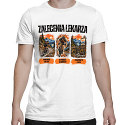 Zalecenia lekarza dla rowerzysty - męska koszulka na prezent