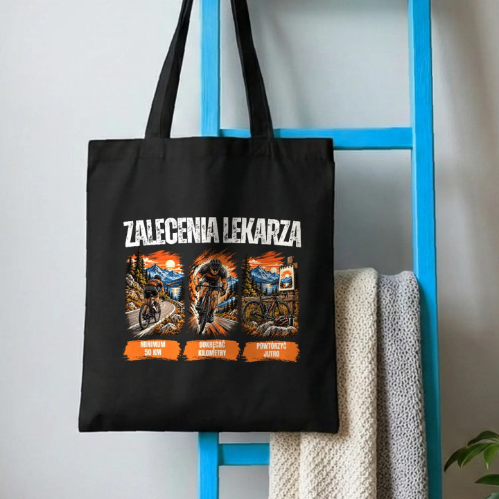 Zalecenia lekarza dla rowerzysty - torba na prezent