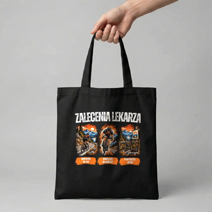 Zalecenia lekarza dla rowerzysty - torba na prezent