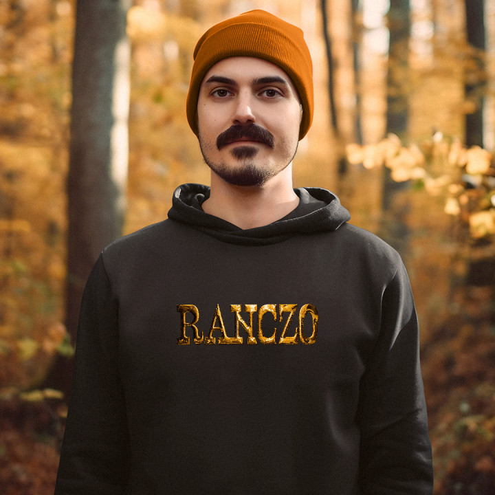 Złote logo Ranczo - męska bluza na prezent dla fanów serialu