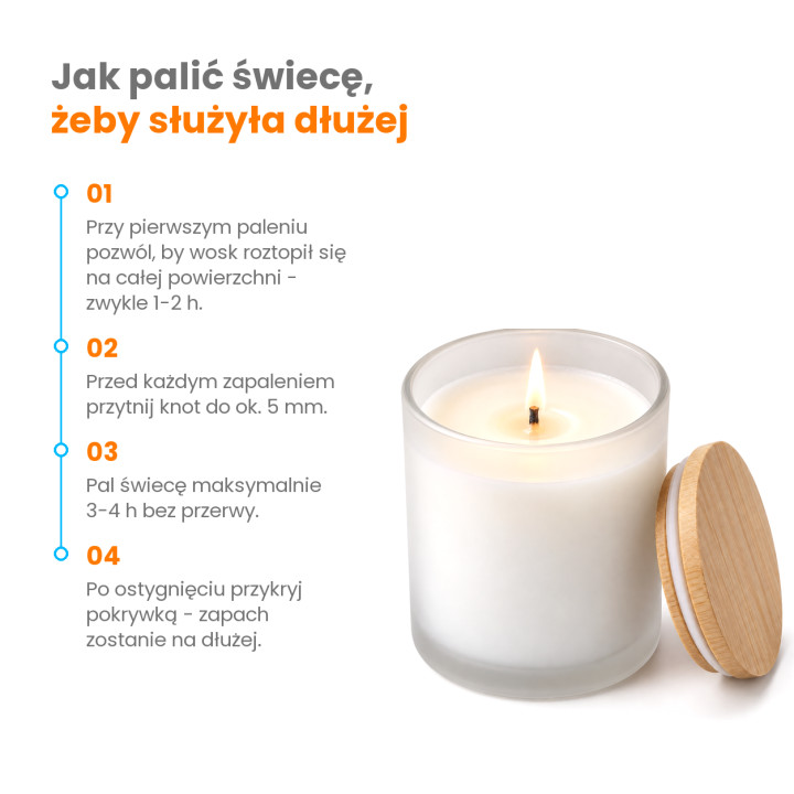 Świeca o zapachu skończonej budowy - świeczka zapachowa na prezent na parapetówkę