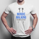 Nordic walking to moje życie - męska koszulka z nadrukiem