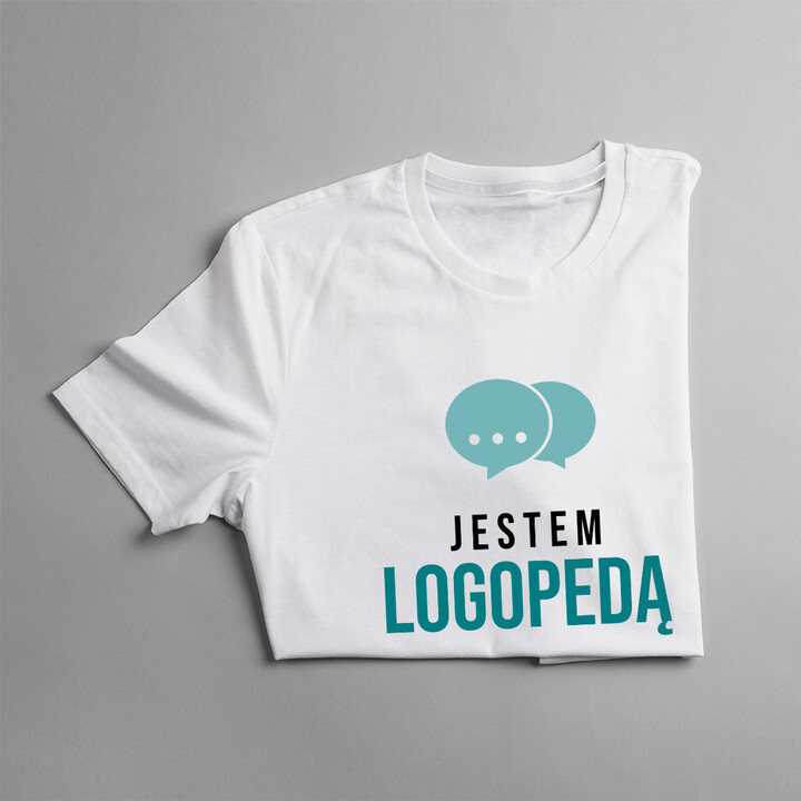 Jestem logopedą bo to moje powołanie - męska koszulka z nadrukiem