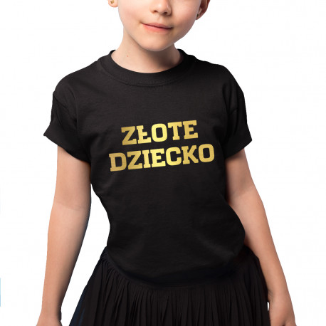 Złote dziecko - koszulka dziecięca z nadrukiem