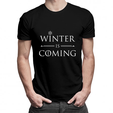 Winter is coming - męska koszulka z nadrukiem