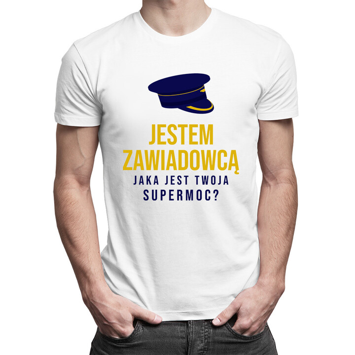 Jestem zawiadowcą - męska koszulka z nadrukiem