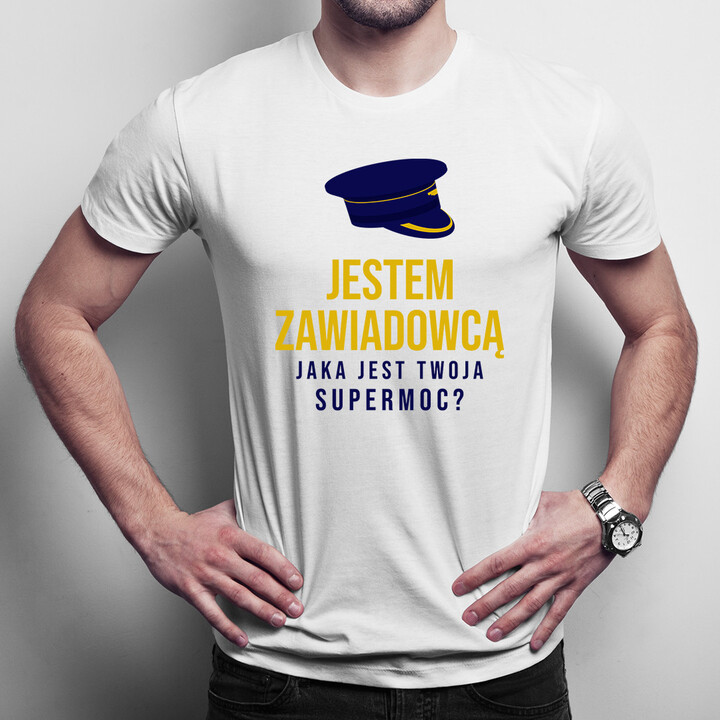 Jestem zawiadowcą - męska koszulka z nadrukiem