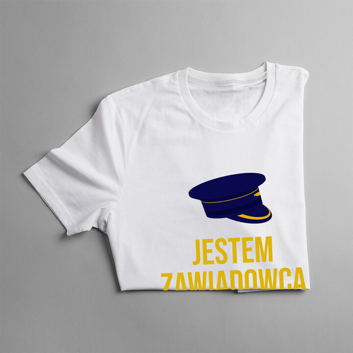 Jestem zawiadowcą - męska koszulka z nadrukiem