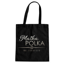 Matka polka na zakupach - torba z nadrukiem