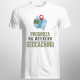 Prognoza na weekend: geocaching - męska koszulka z nadrukiem