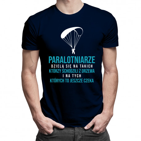Typy paralotniarzy - męska koszulka z nadrukiem