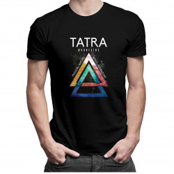 Tatra mountains - passion, nature, spirit, adventure - męska koszulka z nadrukiem