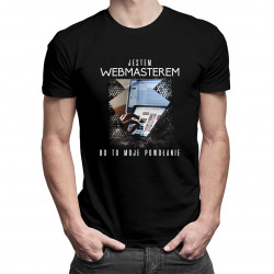 Jestem webmasterem, bo to moje powołanie - męska koszulka z nadrukiem