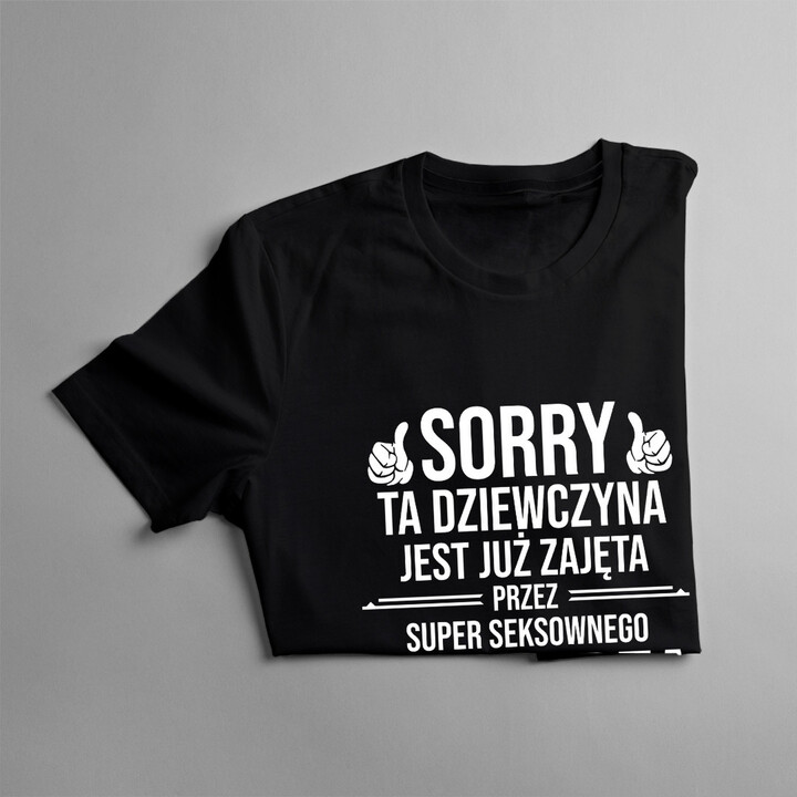 Sorry ta dziewczyna jest już zajęta przez siatkarza - damska koszulka z nadrukiem