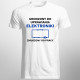 Urodzony do uprawiania elektroniki - męska koszulka z nadrukiem