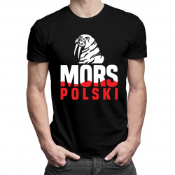 Mors polski - męska koszulka z nadrukiem