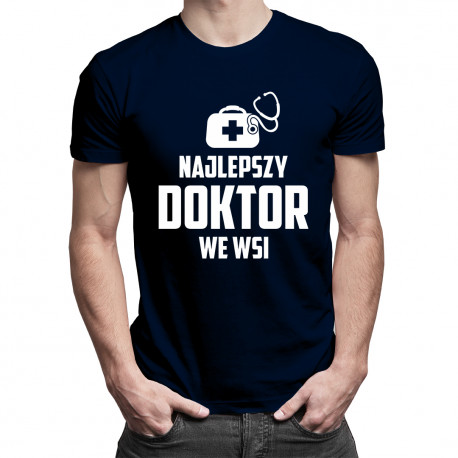 Najlepszy doktor we wsi - męska koszulka z nadrukiem