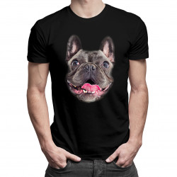 Buldog francuski (wersja 1) - męska koszulka z nadrukiem