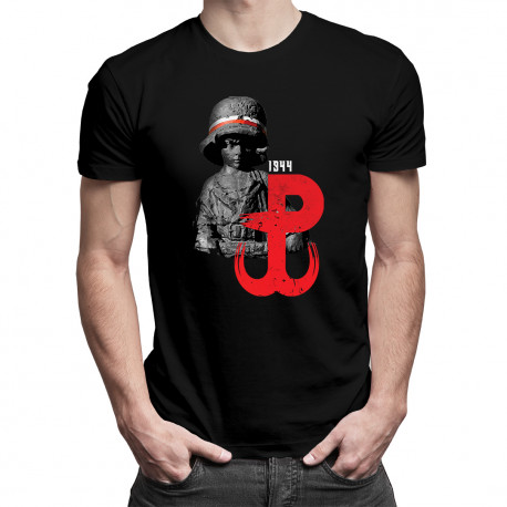Powstanie warszawskie - męska koszulka z nadrukiem