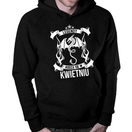 Legendy rodzą się w kwietniu - męska bluza z nadrukiem