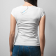 Koszulka ciążowa - zamek - damska koszulka z nadrukiem