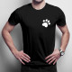 Łapka kocia - koszulka z nadrukiem