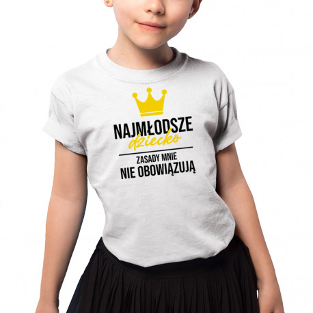 Najmłodsze dziecko - koszulka dziecięca z nadrukiem