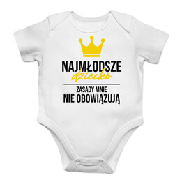 Najmłodsze dziecko - body dziecięce z nadrukiem