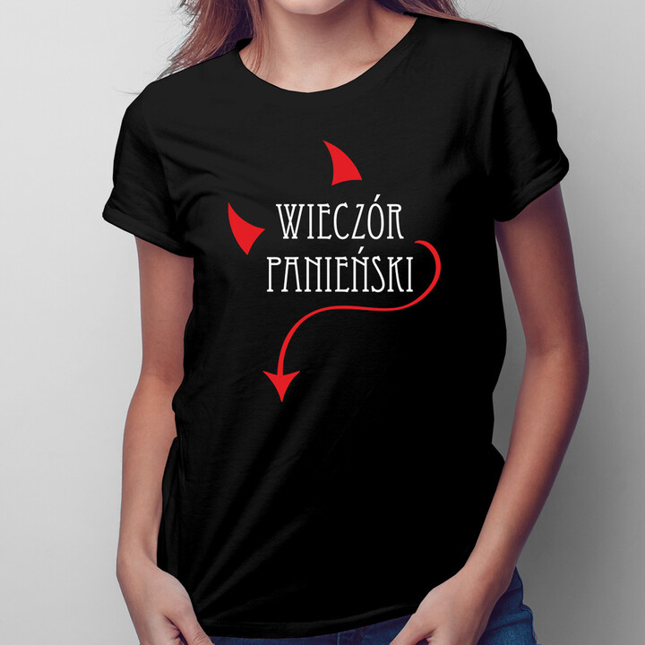 Wieczór panieński v.3 - damska koszulka z nadrukiem