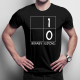 Binary Sudoku - męska koszulka z nadrukiem