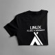 Linux is like a wigwam - męska koszulka z nadrukiem