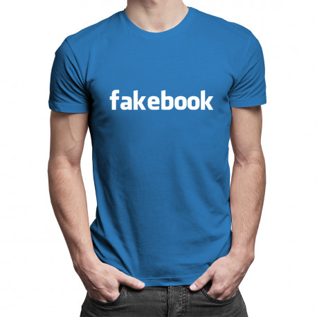 Fakebook - męska koszulka z nadrukiem