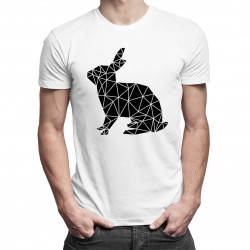 Geometric Bunny - męska koszulka z nadrukiem