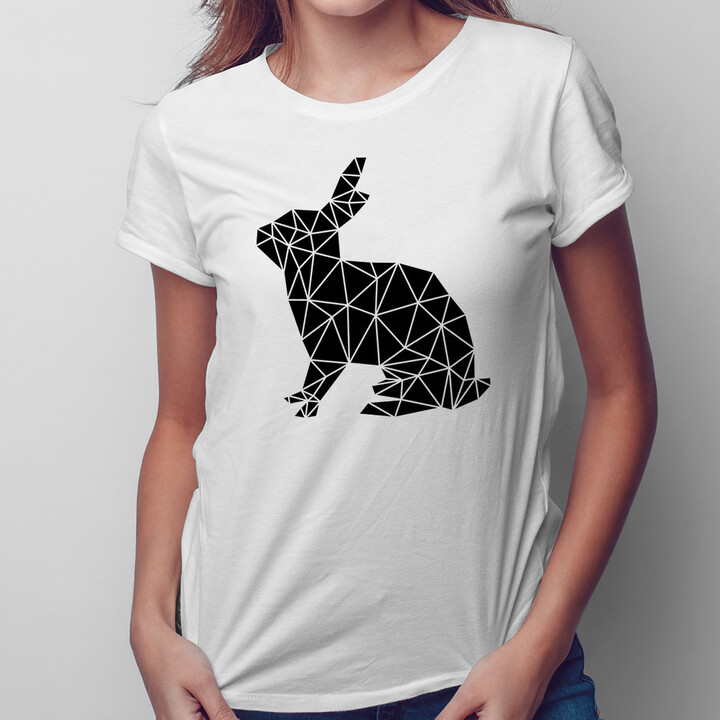 Geometric Bunny - męska koszulka z nadrukiem