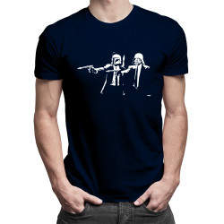 Star Wars vs. Pulp Fiction - męska koszulka z nadrukiem