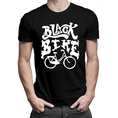 Black Bike - męska koszulka z nadrukiem