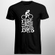 I like to ride bikes - męska koszulka z nadrukiem