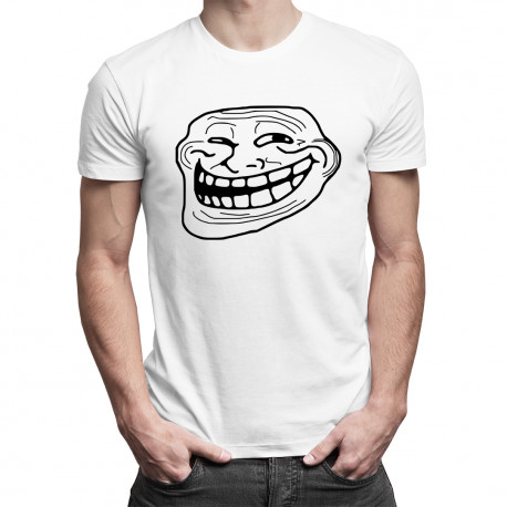 Troll face - męska koszulka z nadrukiem